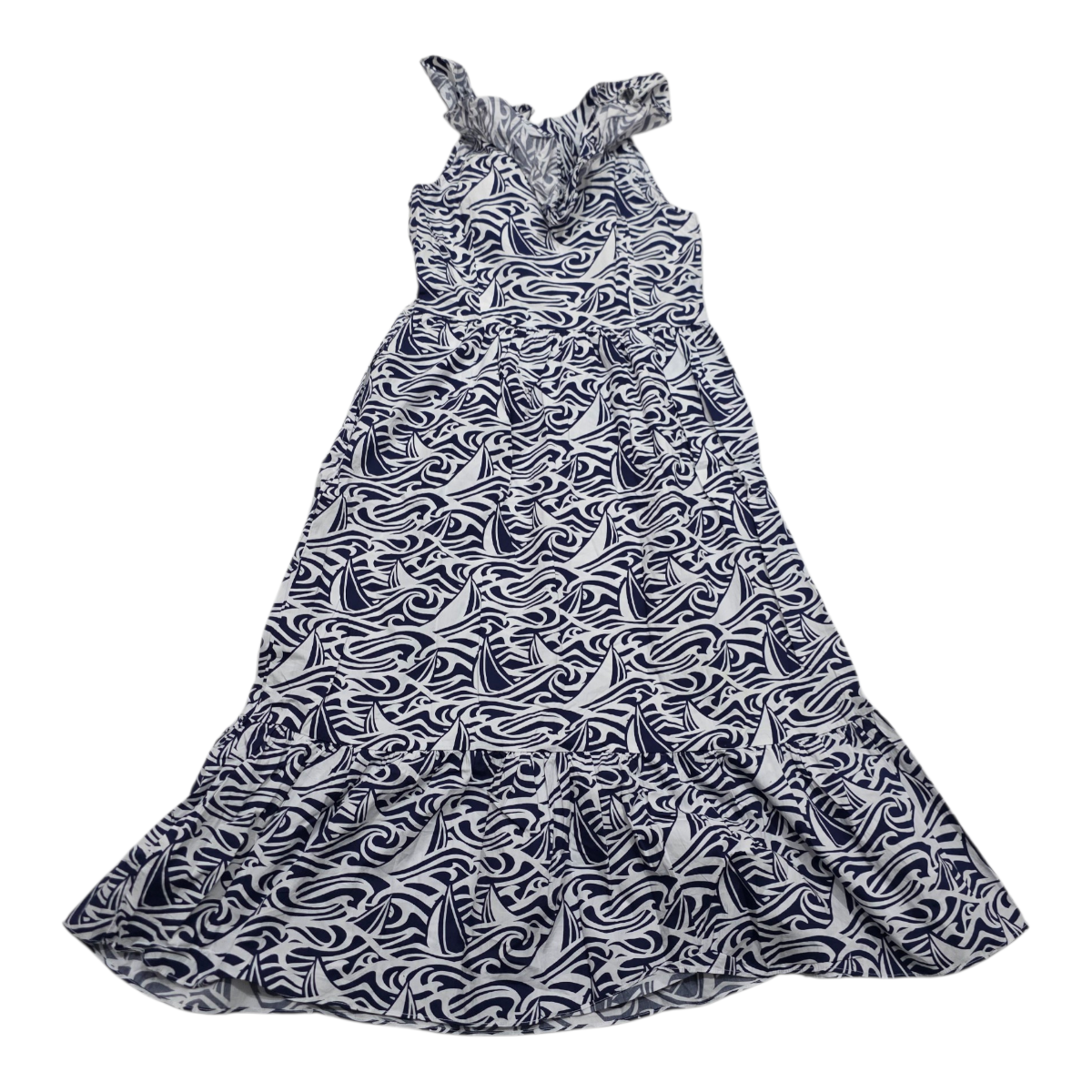 Vestido Vineyard Vines Barcos Talla Chica mujer Azul Blanco