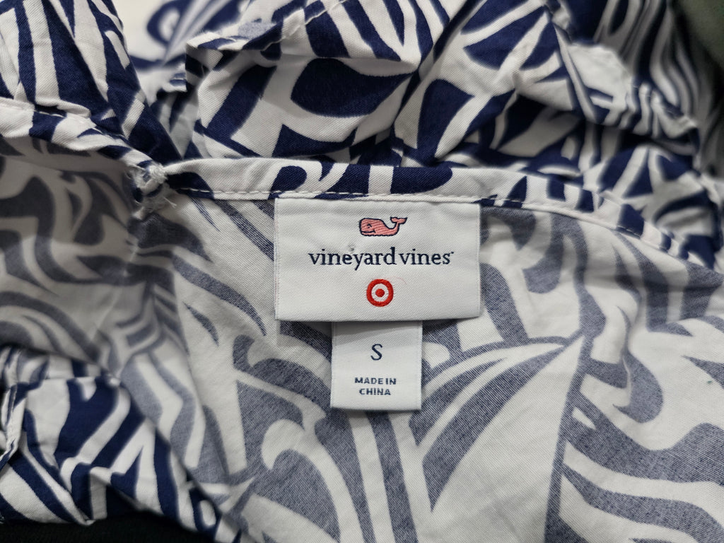Vestido Vineyard Vines Barcos Talla Chica mujer Azul Blanco