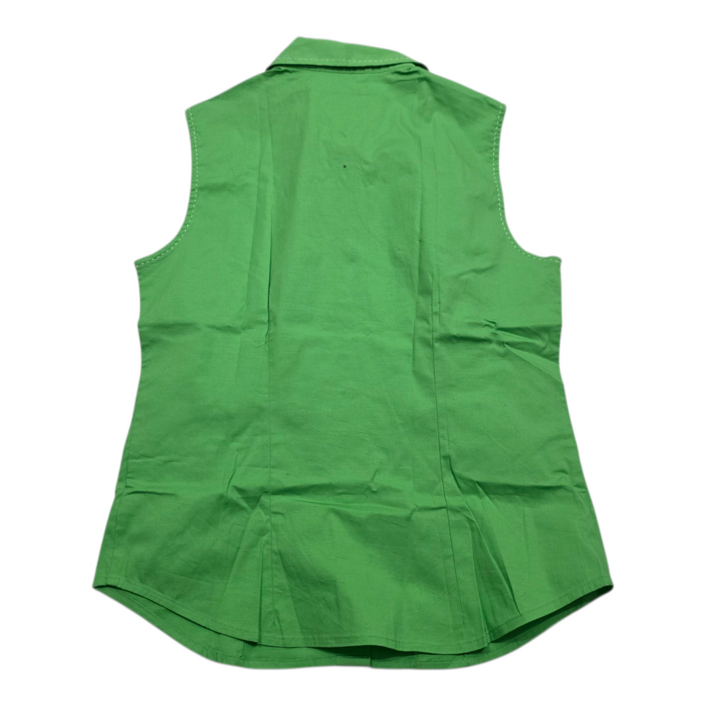 Camisa Sin Mangas Tommy Hilfiger Talla 6 Color Verde