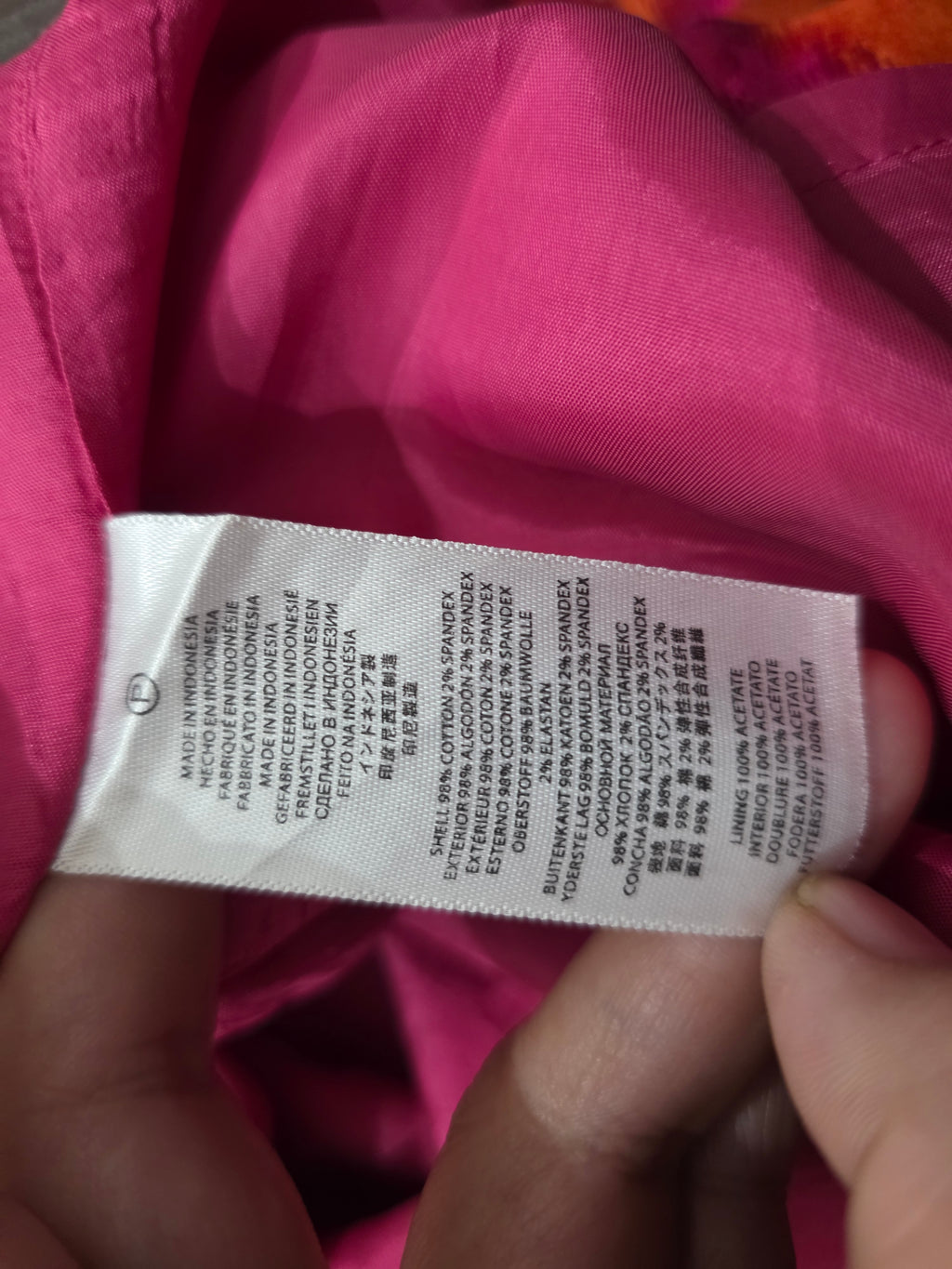 Vestido Michael Kors Talla 6 Mujer Naranja/ Rosa Sin Mangas