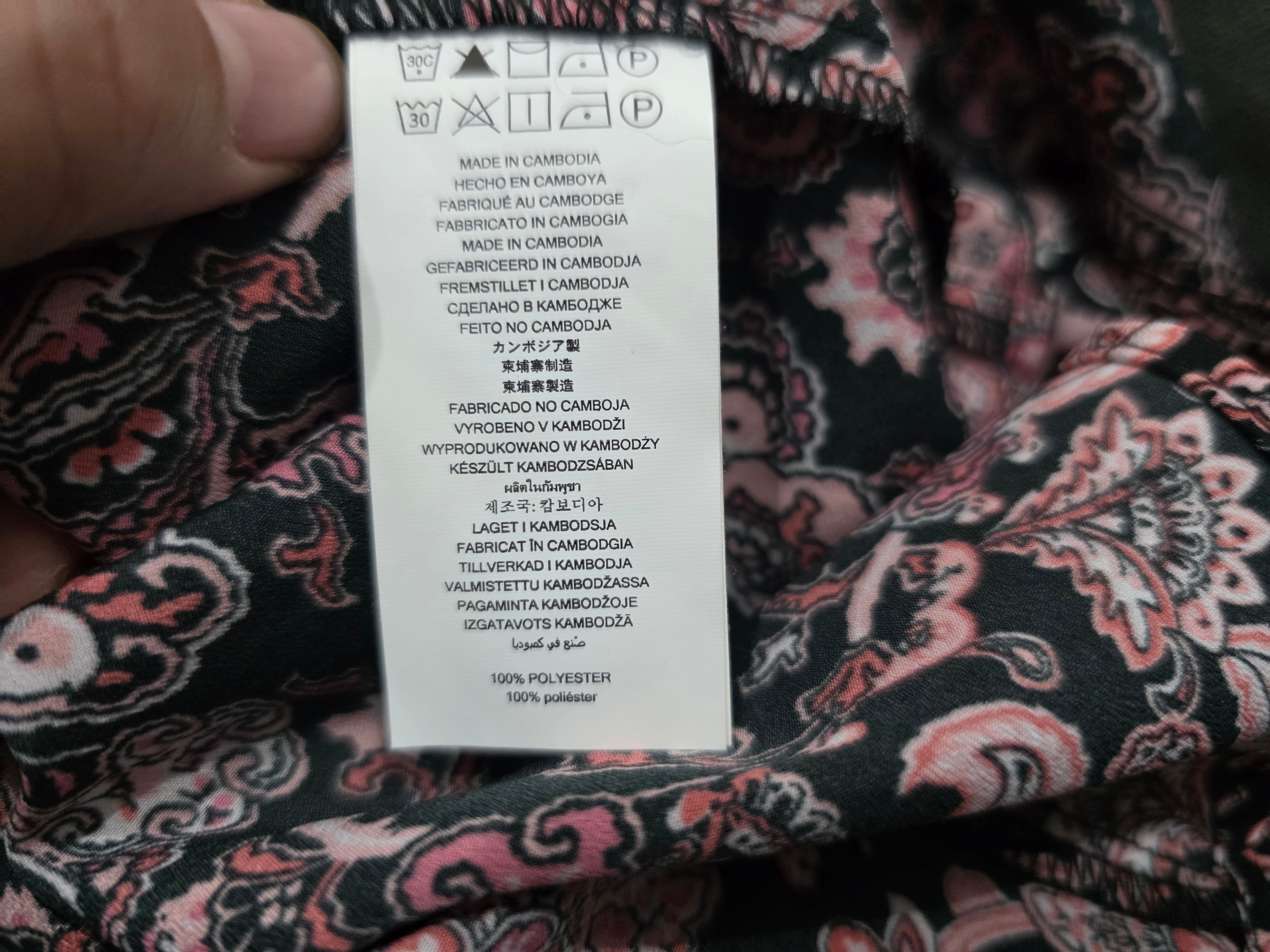Camisa De Cierre Michael Kors Rosa Con Figuras Talla Chica