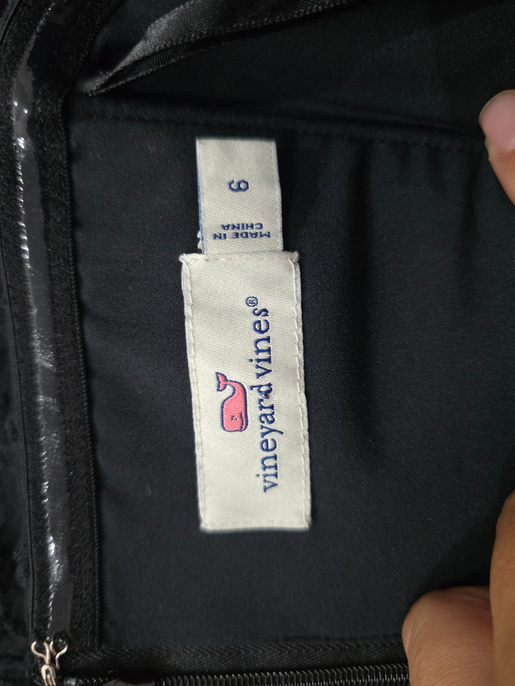 Vestido Vineyard Vines Off Shoulder Negro Talla 6 Mujer