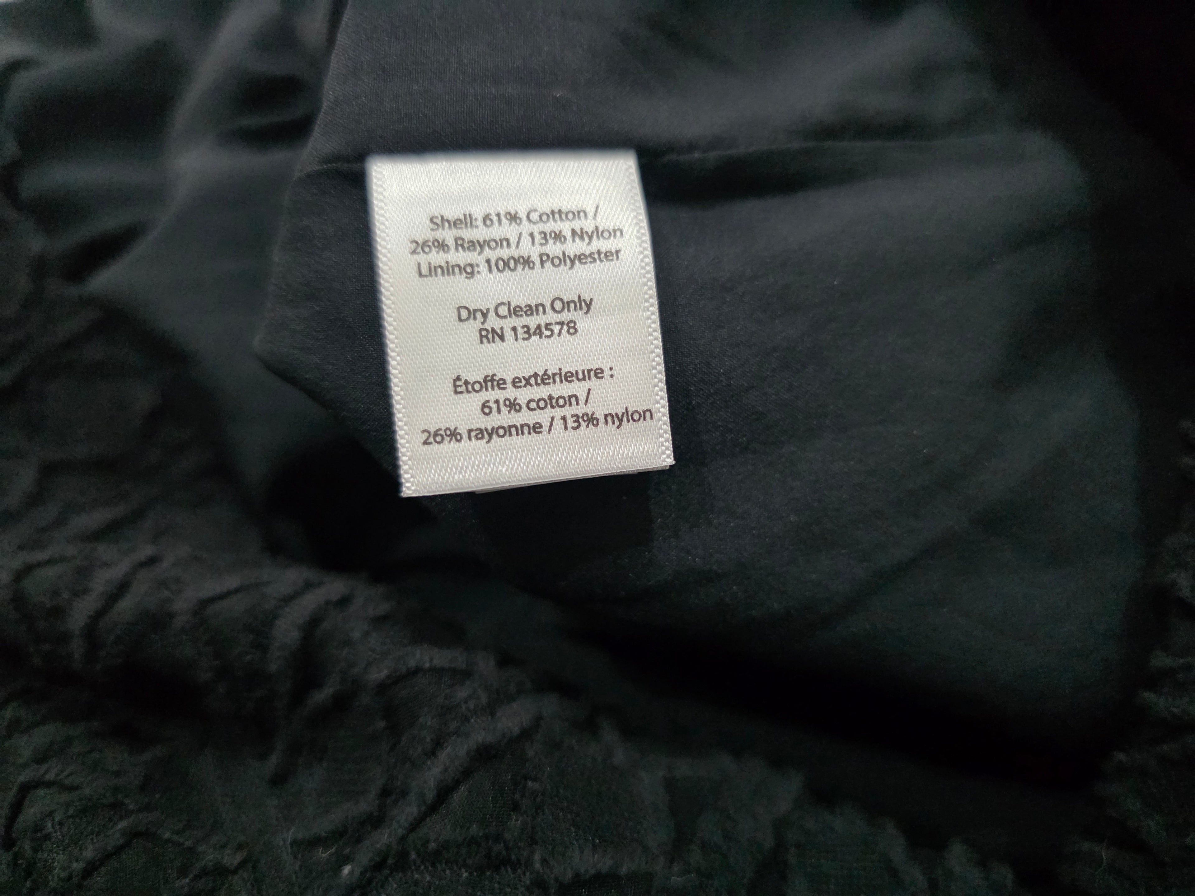 Vestido Vineyard Vines Off Shoulder Negro Talla 6 Mujer