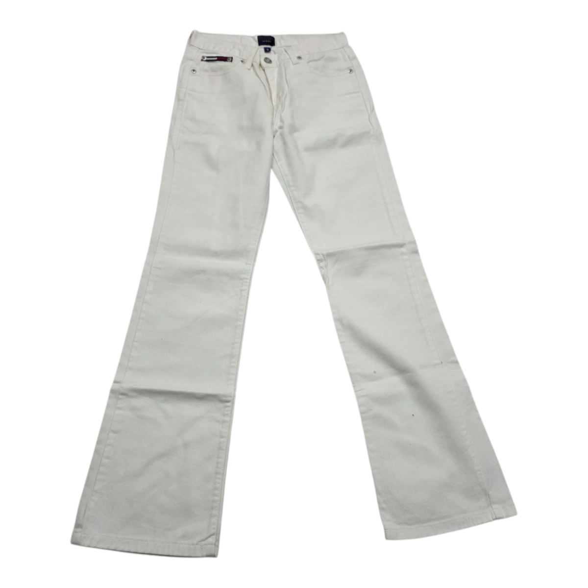 Pantalon Tommy Hilfiger Mujer Talla 6 Blanco De Mezclilla