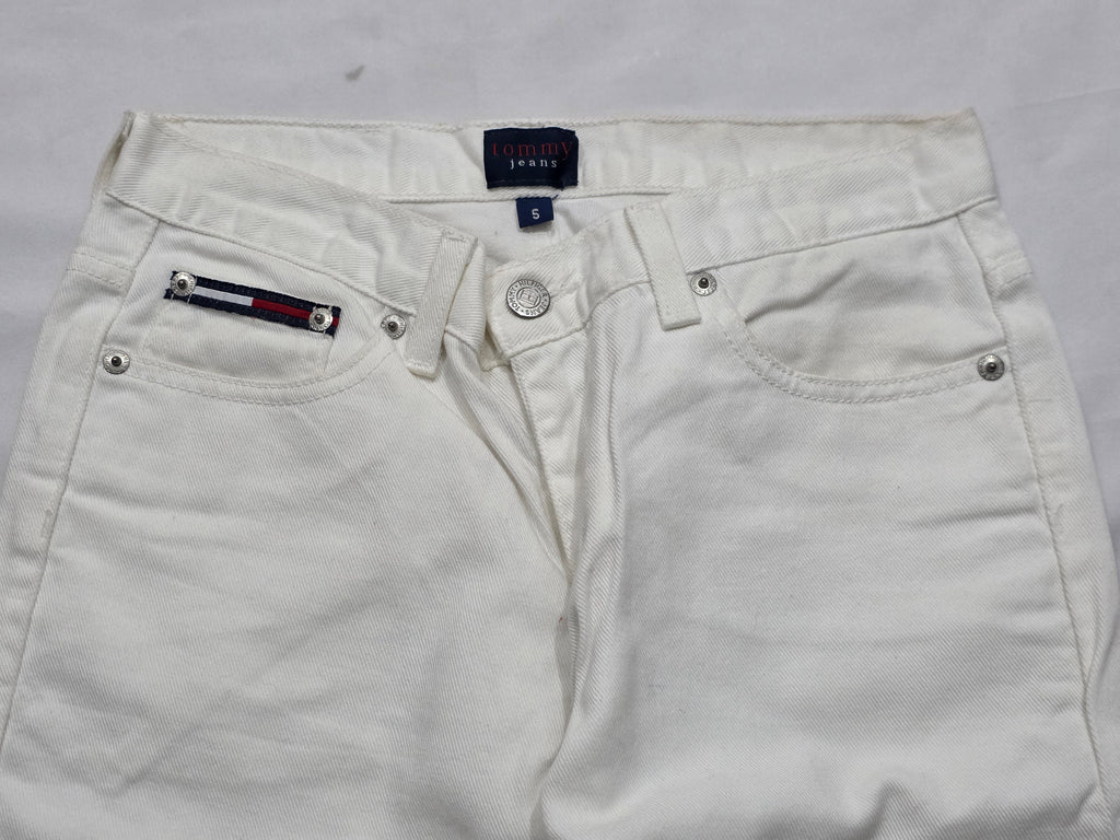 Pantalon Tommy Hilfiger Mujer Talla 6 Blanco De Mezclilla