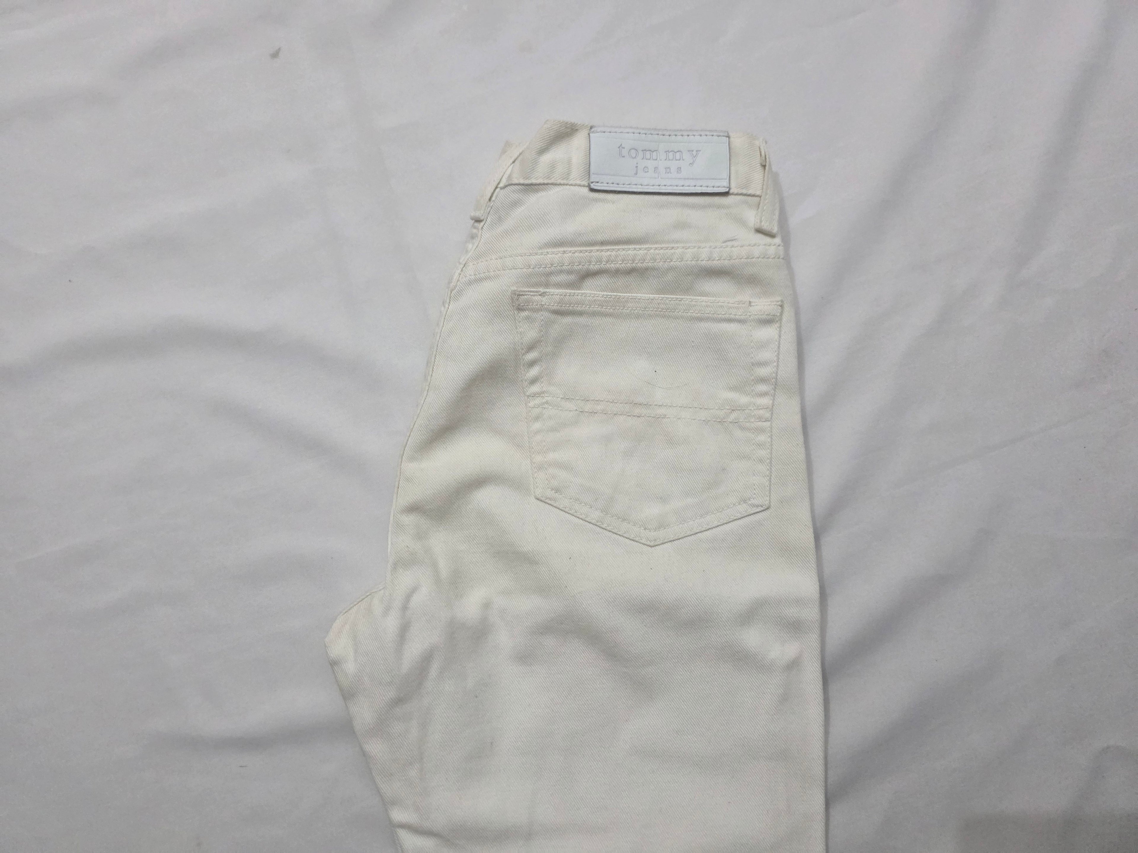 Pantalon Tommy Hilfiger Mujer Talla 6 Blanco De Mezclilla