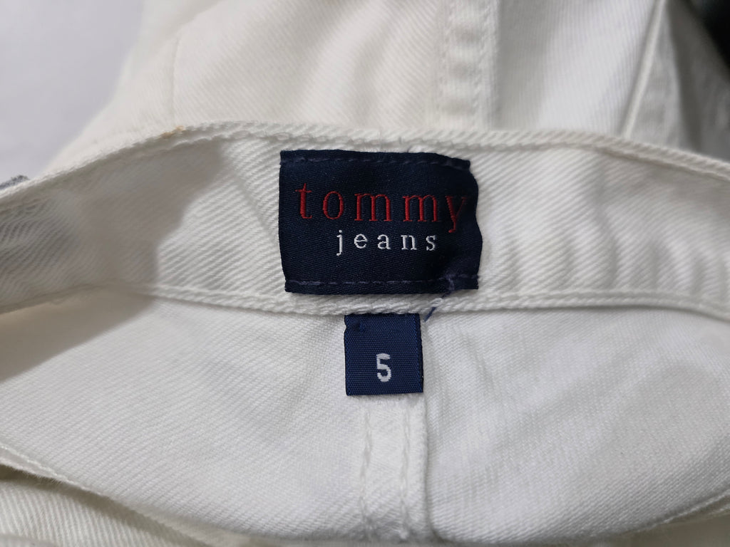 Pantalon Tommy Hilfiger Mujer Talla 6 Blanco De Mezclilla