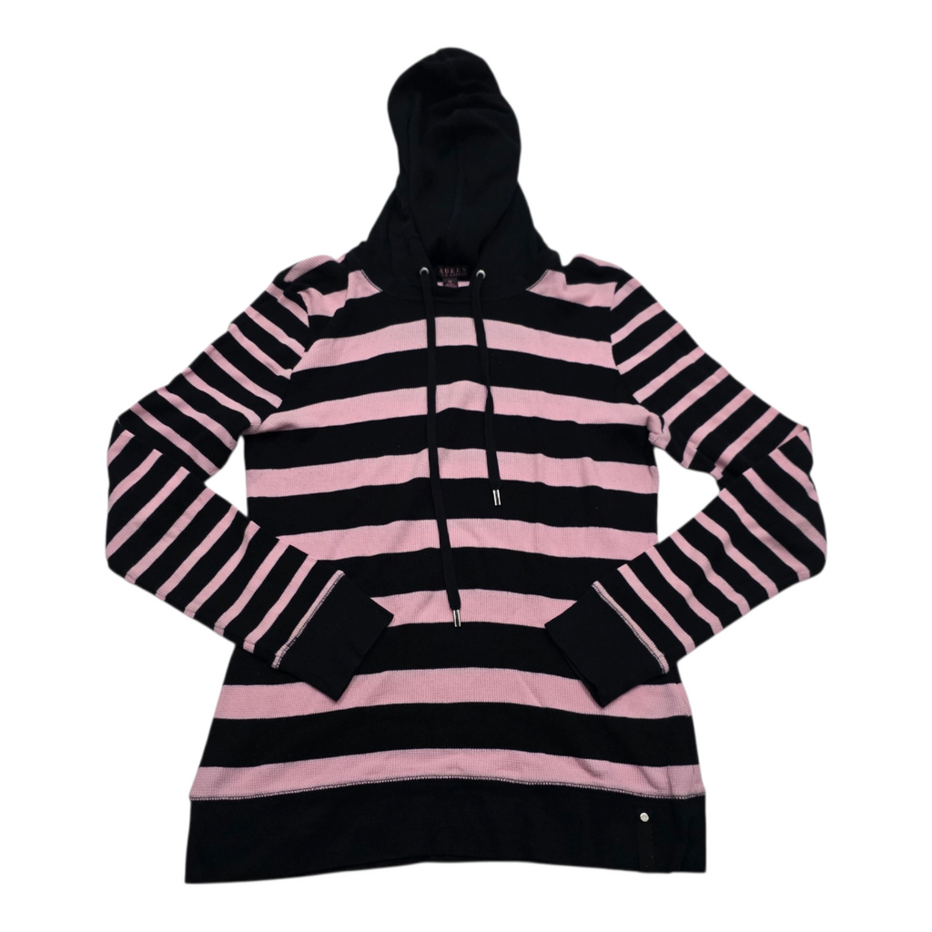 Sueter Con Gorro Ralph Lauren Negro/rosa De Mujer Mediano