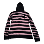 Sueter Con Gorro Ralph Lauren Negro/rosa De Mujer Mediano