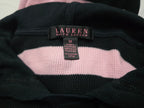 Sueter Con Gorro Ralph Lauren Negro/rosa De Mujer Mediano