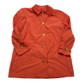 Gabardina Corta Ralph Lauren Mujer Mediana Petite Naranja