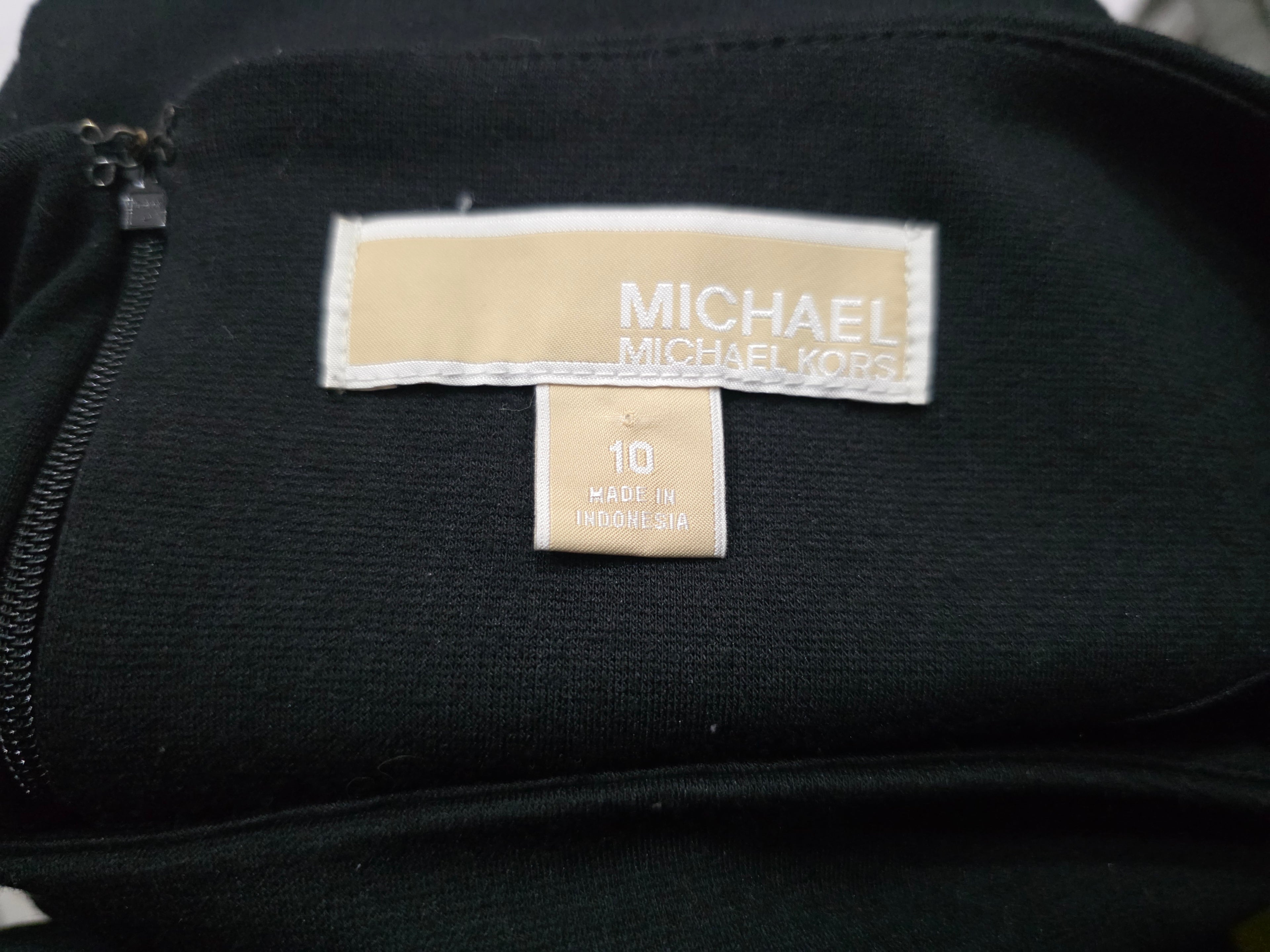 Falda Corte Lapiz Michael Kors Talla 10 Color Negro
