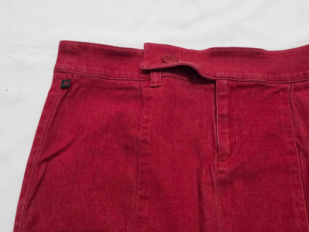 Falda De Mezclilla Color Rojo Ralph Lauren Talla 10