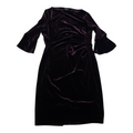 Vestido De Terciopelo Ralph Lauren Morado Talla 10 Mujer