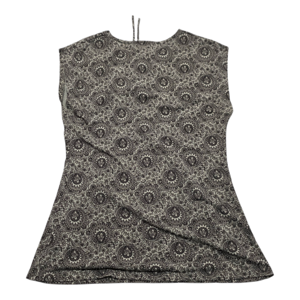 Blusa Michael Kors Manga Corta Cafe Con Cordone