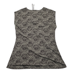 Blusa Michael Kors Manga Corta Cafe Con Cordone