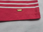 Playera Tommy Hilfiger Mujer Color Rosa Con Lineas Blancas