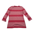 Playera Tommy Hilfiger Mujer Color Rosa Con Lineas Blancas