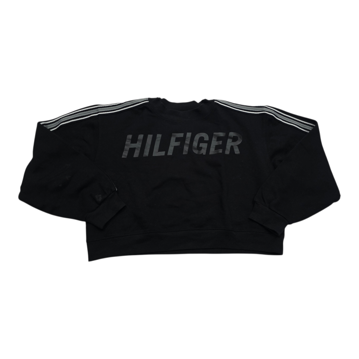 Sudadera Corta Tommy Hilfiger Sport Color Negra Mediana