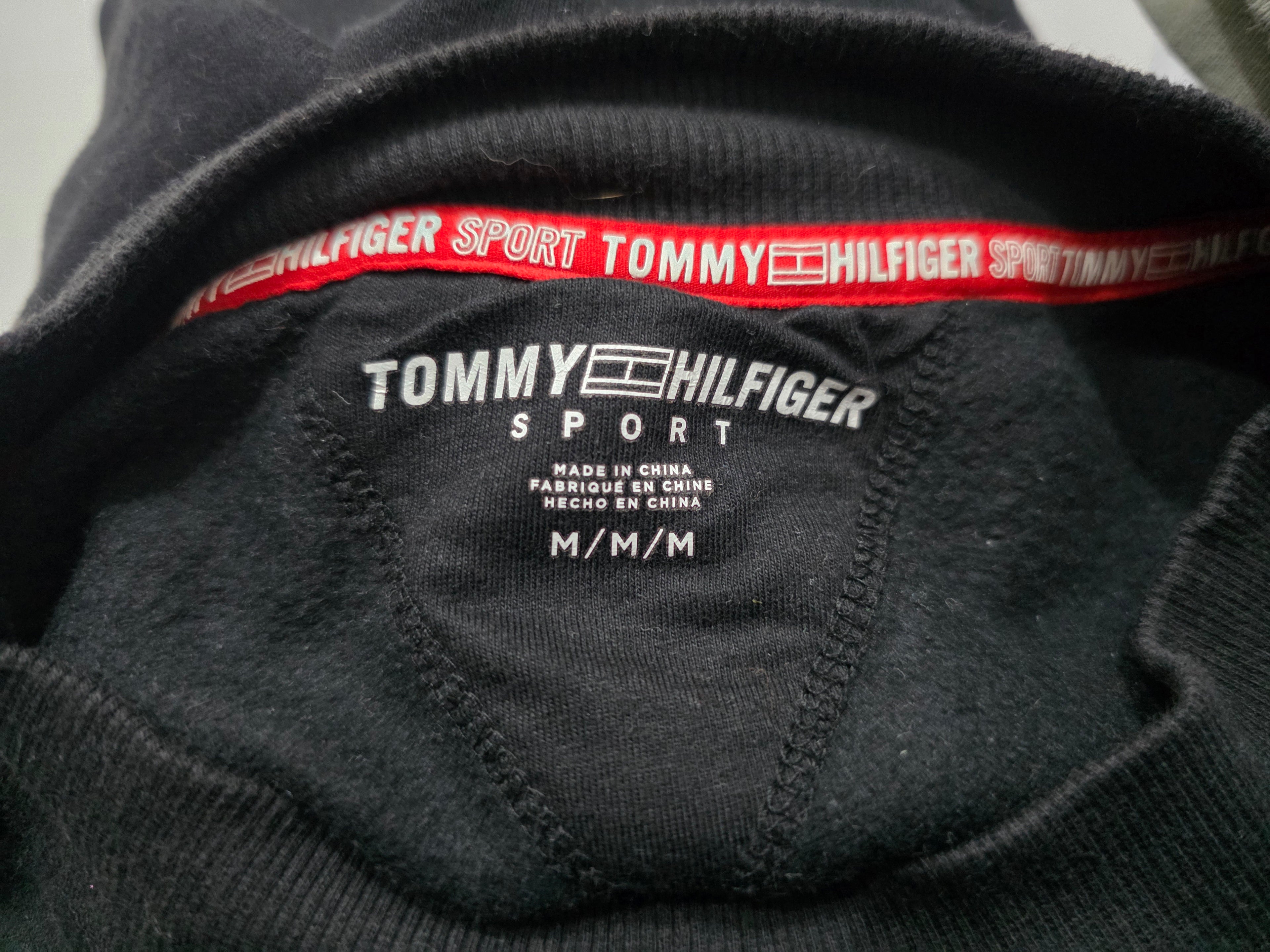 Sudadera Corta Tommy Hilfiger Sport Color Negra Mediana