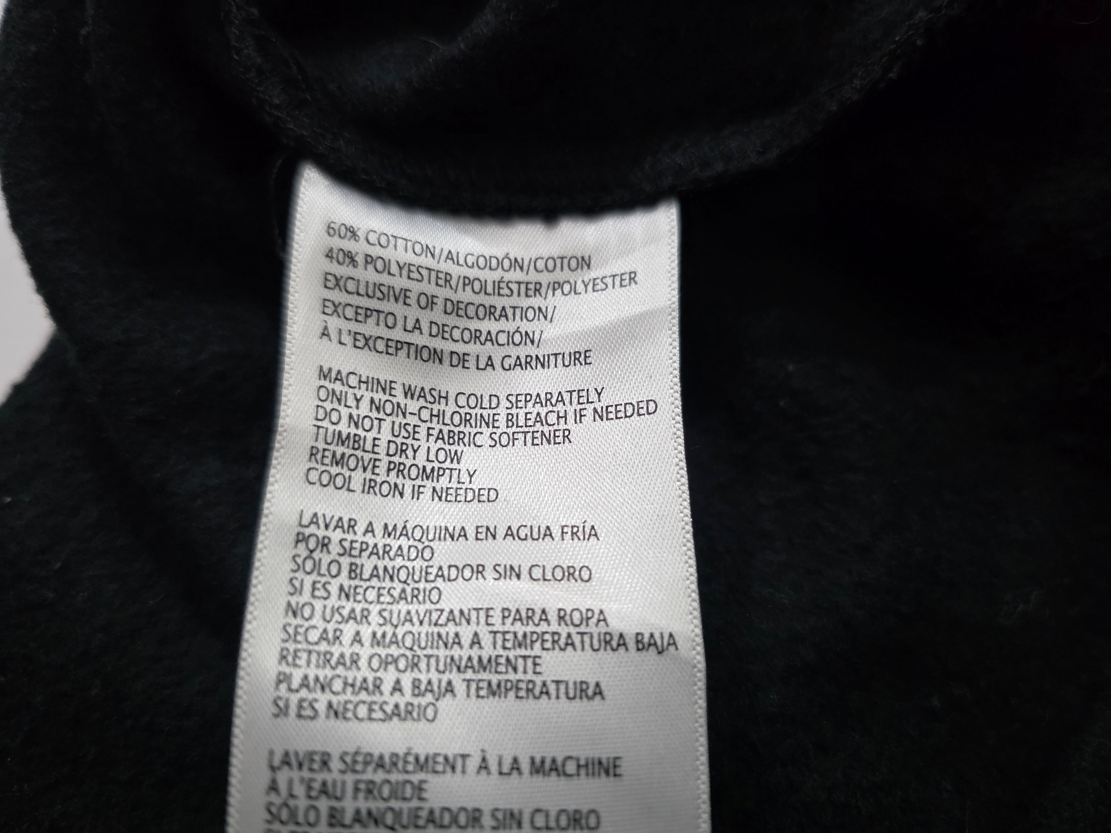 Sudadera Corta Tommy Hilfiger Sport Color Negra Mediana