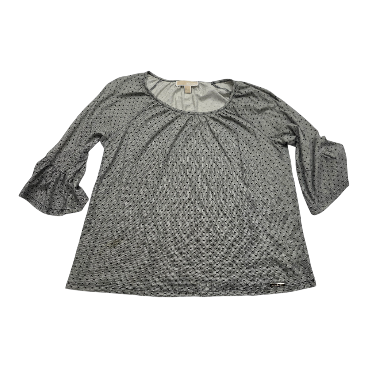 Blusa Michael Kors De Mujer Color Gris Con Lunares Mediana