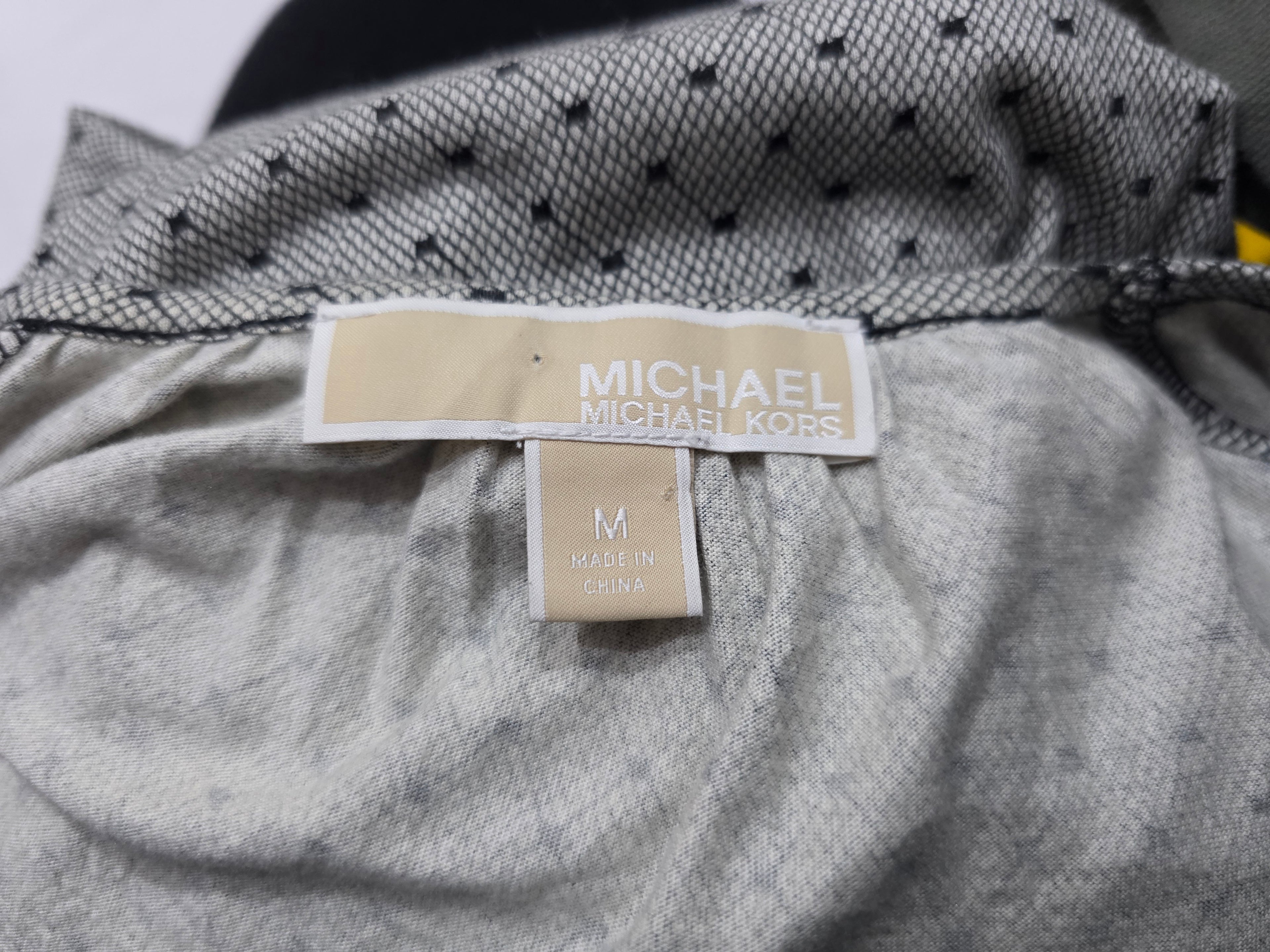 Blusa Michael Kors De Mujer Color Gris Con Lunares Mediana