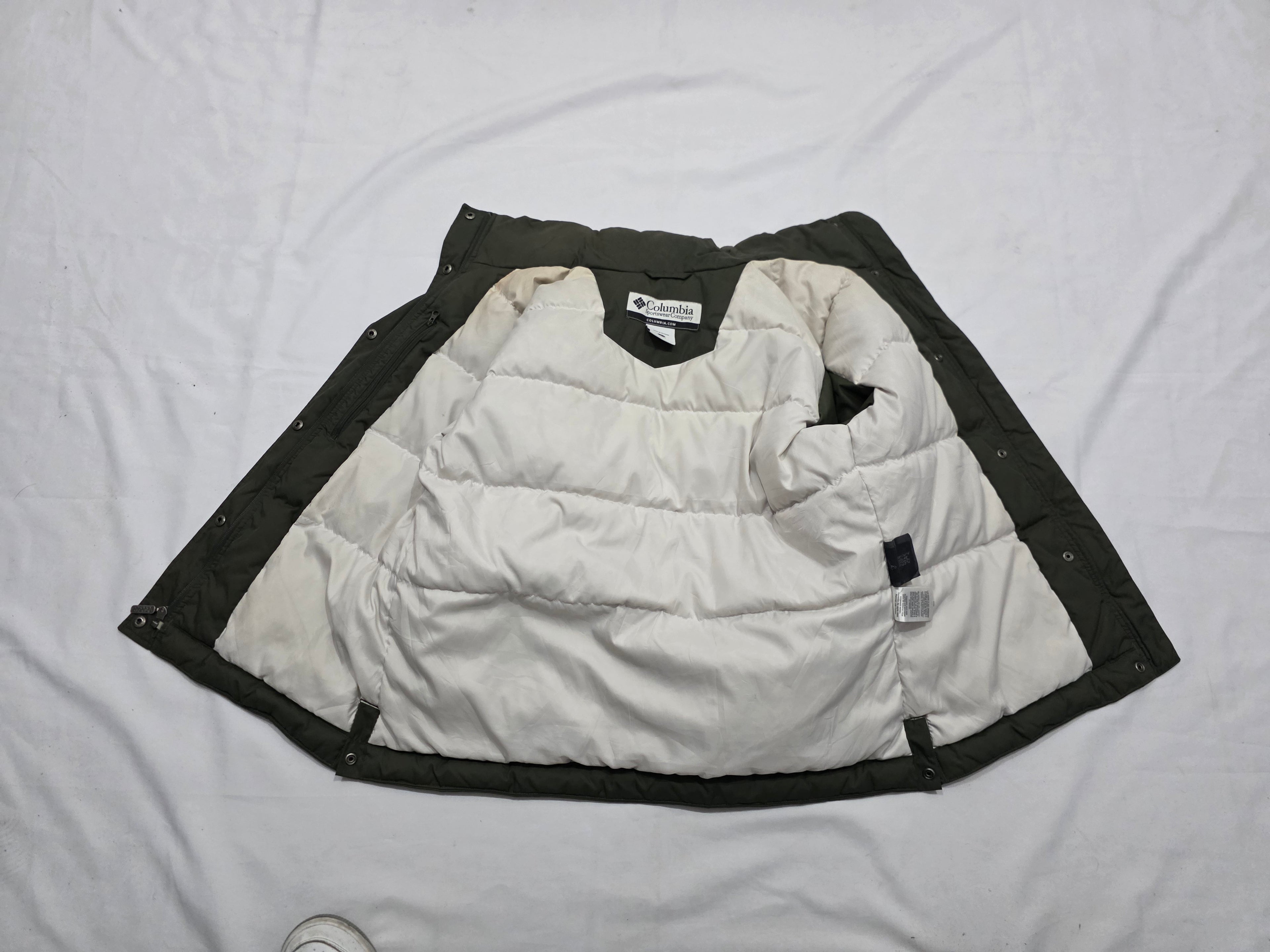 Chamarra De Pluma Columbia De Mujer Talla Grande Color Verde