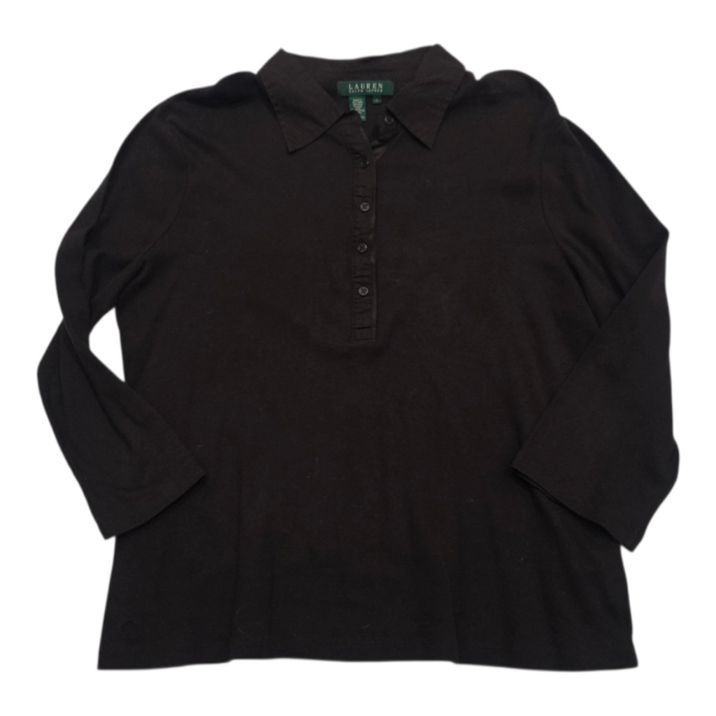 Playera Ralph Lauren De Mujer Color Cafe Grande
