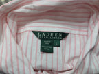 Blusa Con Olan Ralph Lauren Rosa Rayada Mujer Talla Grande
