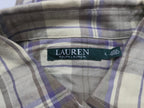 Camisa Ralph Lauren De Mujer Talla Grande Cafe/morado