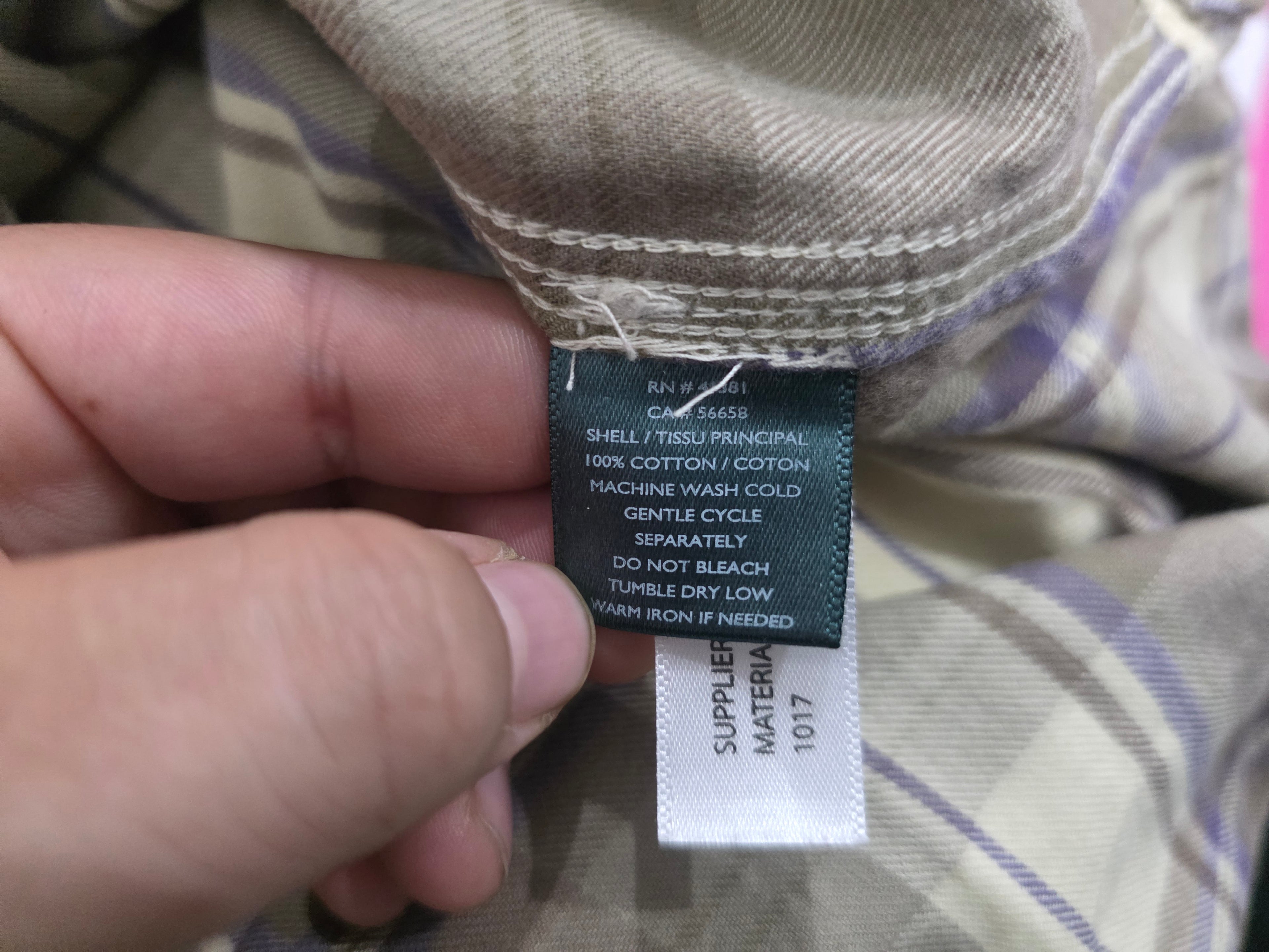 Camisa Ralph Lauren De Mujer Talla Grande Cafe/morado