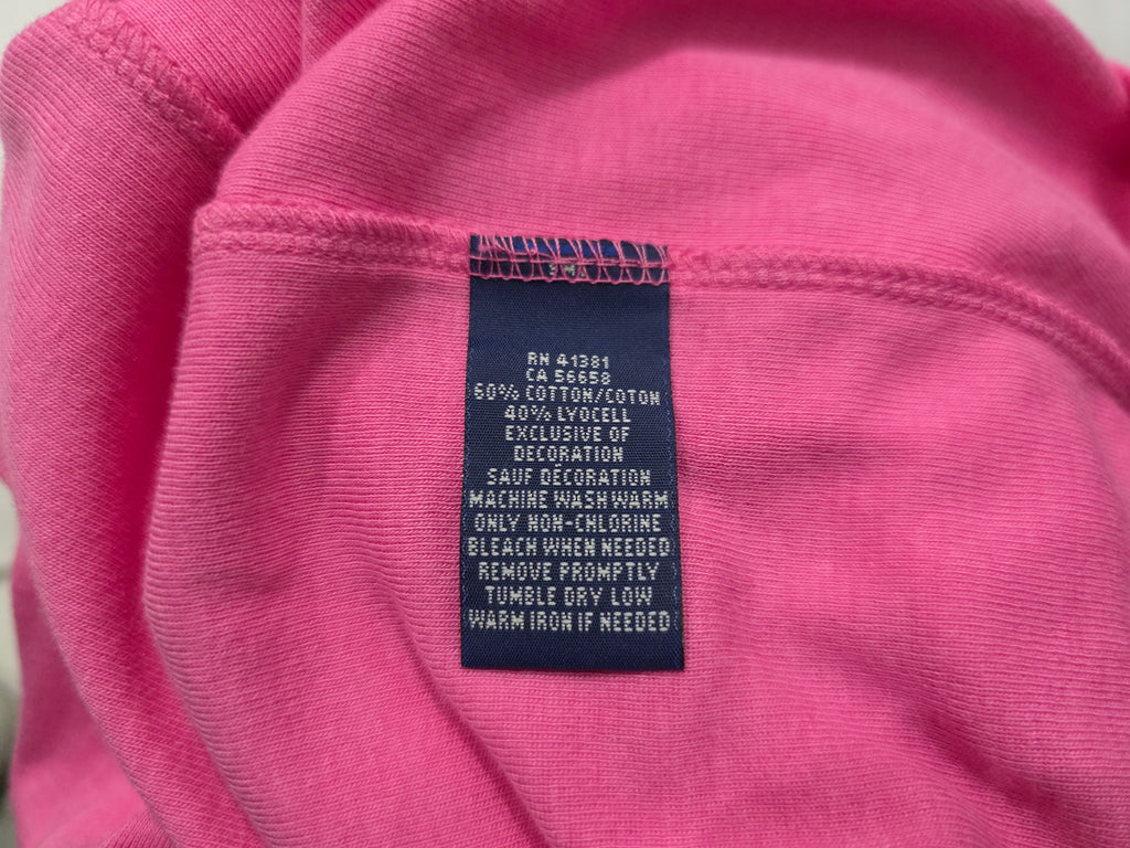 Playera Ralph Lauren Grande Color Rosa Manga Corta De Mujer