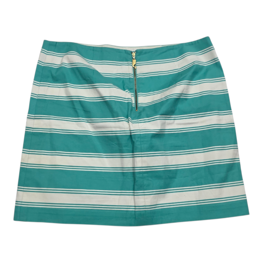 Falda Vineyard Vines De Mujer Talla 12 Verde/blanco