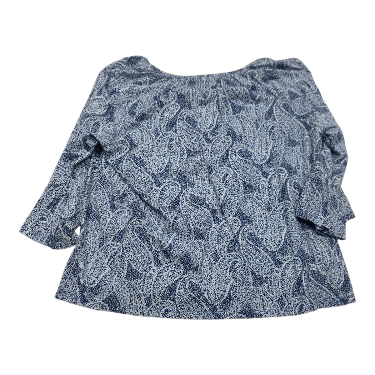 Blusa Michael Kors Manga Amplia Talla Grande Azul Figuras