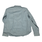 Camisa Ralph Lauren De Mujer Talla Grande Azul Claro Rayada
