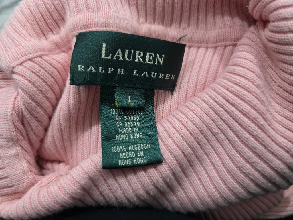 Sueter Turtle Neck Ralph Lauren Grande De Mujer Color Rosa