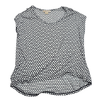 Blusa Michael Kors Grande Manga Corta Con Círculos Blancos