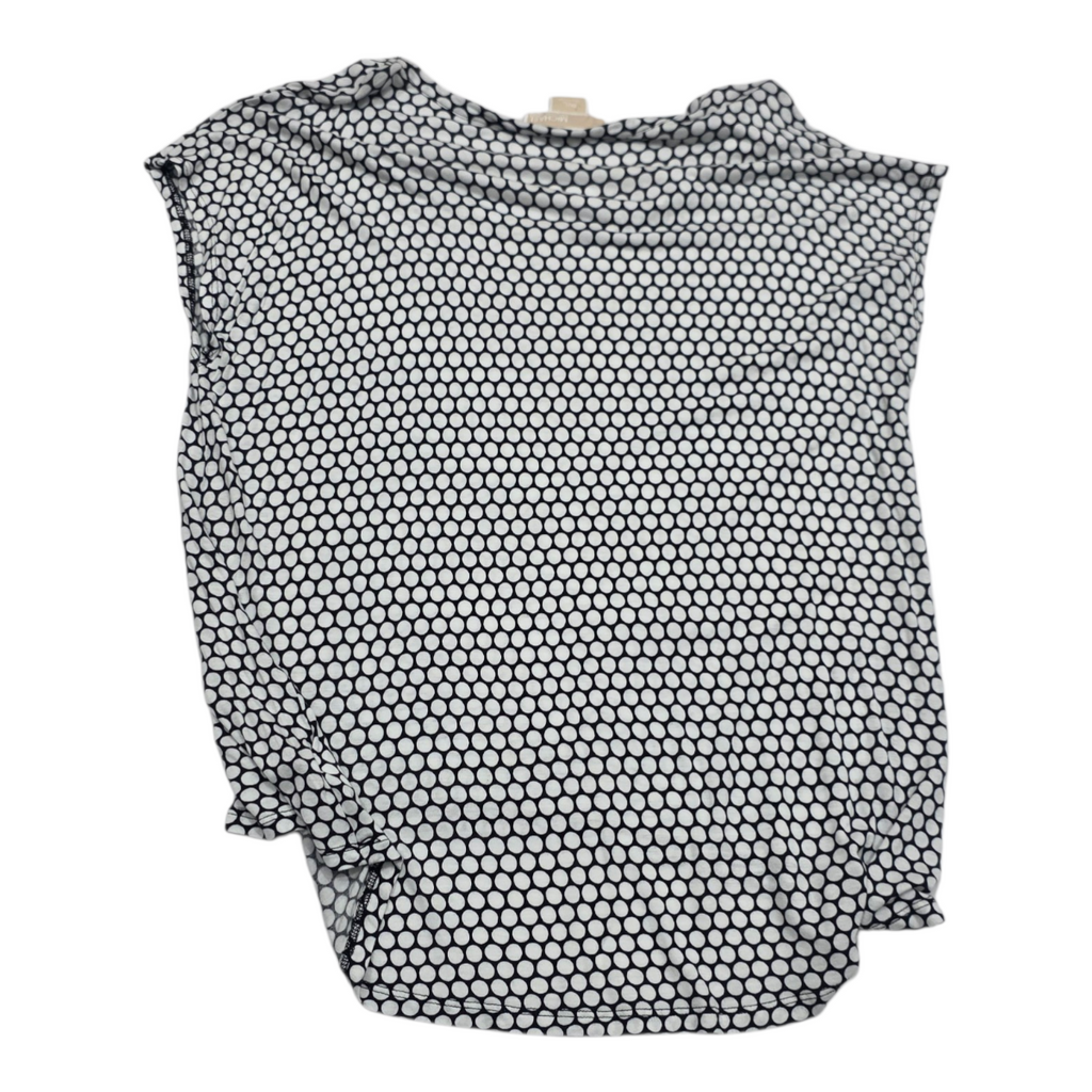 Blusa Michael Kors Grande Manga Corta Con Círculos Blancos