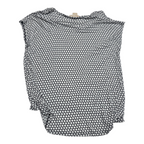 Blusa Michael Kors Grande Manga Corta Con Círculos Blancos