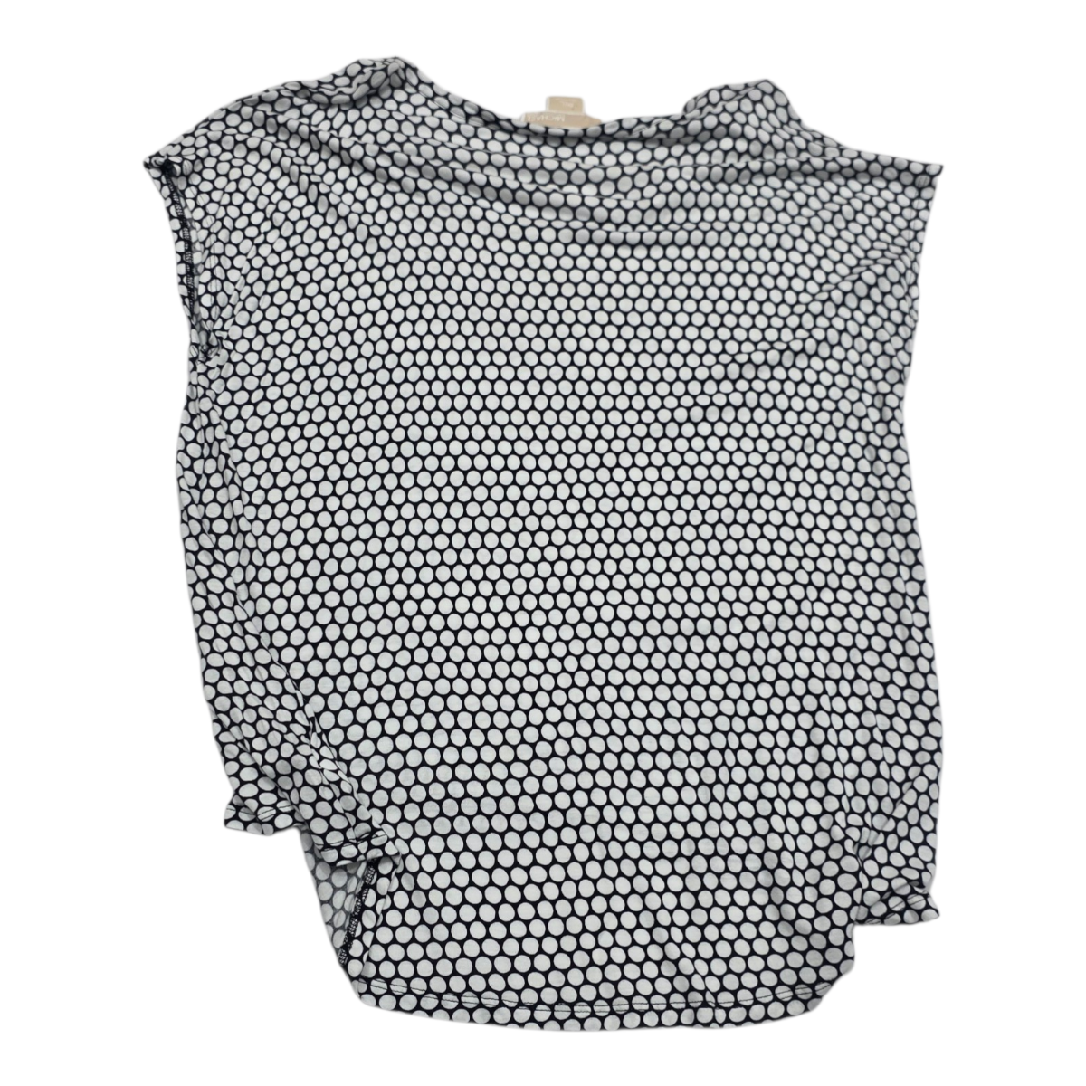 Blusa Michael Kors Grande Manga Corta Con Círculos Blancos