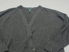 Sueter Ralph Lauren Extra Grande De Mujer Gris Oscuro