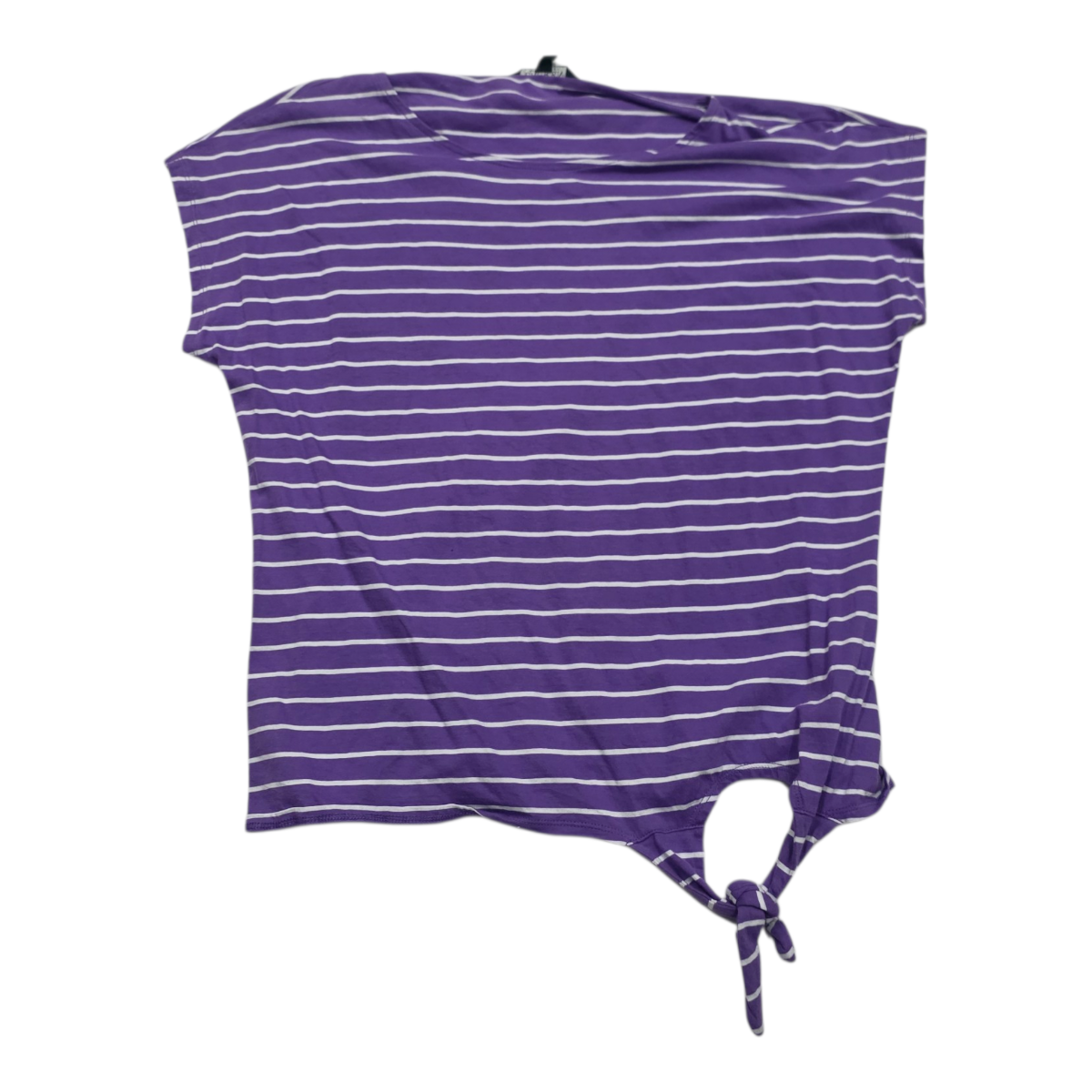 Playera Ralph Lauren De Mujer Extra Grande Morada Con Rayas
