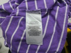 Playera Ralph Lauren De Mujer Extra Grande Morada Con Rayas