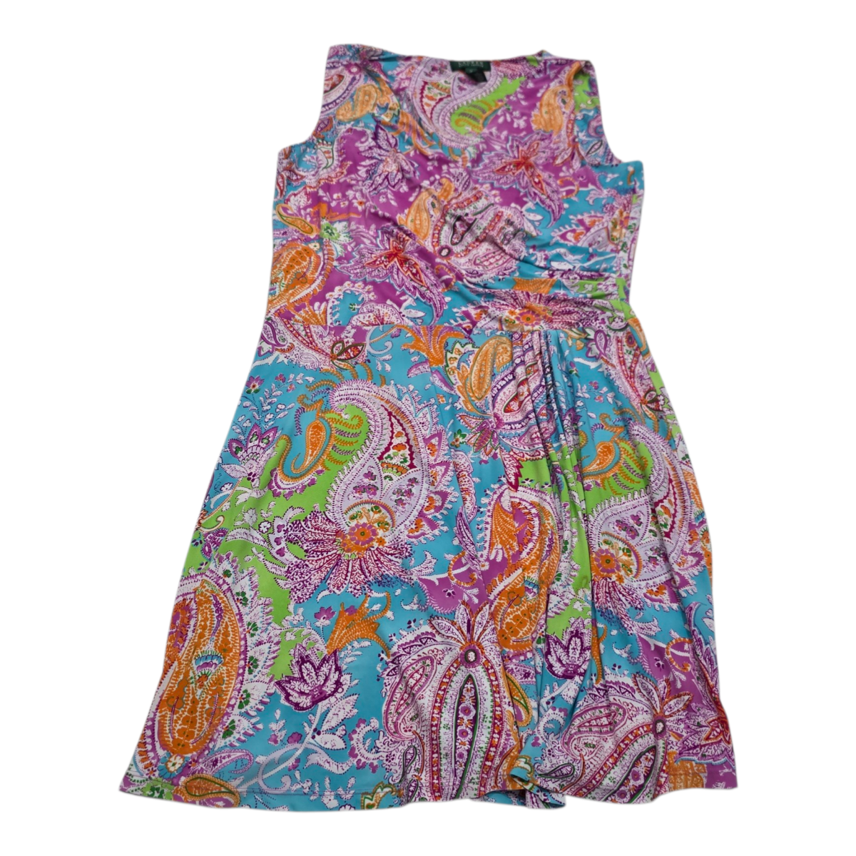 Vestido Ralph Lauren Multicolor Sin Mangas Talla 1x