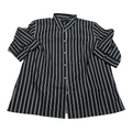 Camisa Ralph Lauren Talla 1x Color Gris Con Lineas