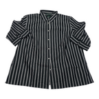 Camisa Ralph Lauren Talla 1x Color Gris Con Lineas