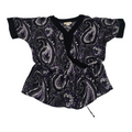 Blusa Michael Kors Talla 2x Morada Con Negro