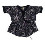 Blusa Michael Kors Talla 2x Morada Con Negro