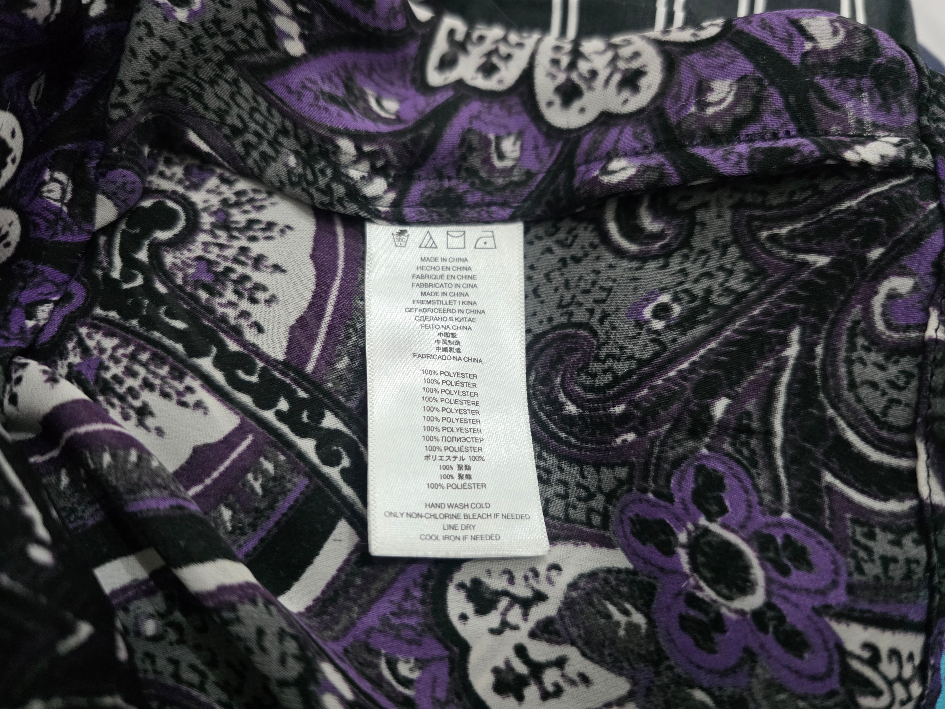 Blusa Michael Kors Talla 2x Morada Con Negro